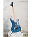 ESP LTD MH-203 QUILTED MAPLE TOP ELECTRIC GUITAR WITH FLOYD ROSE - SEE THRU BLUE
