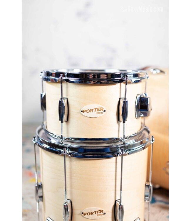 Porter Drum Co Quick-Hitter 3-Piece Shell Pack - Natural Maple and Poplar