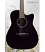 Yamaha FGX830CBL Cutaway Dreadnought Acoustic Electric Guitar - Black