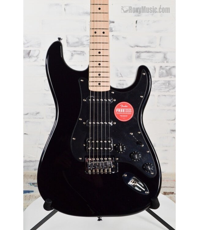 Sonic Stratocaster HSS Electric Guitar - Black