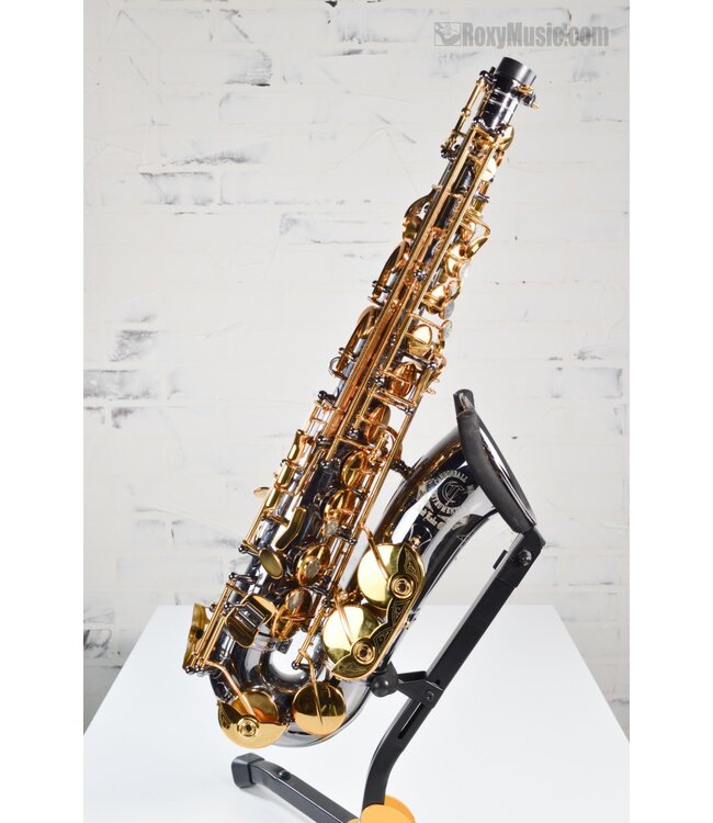 Used Cannonball Sceptyr Semi-Pro Alto Saxophone Black-Nickel Body/Gold Lacquer Keys With Case