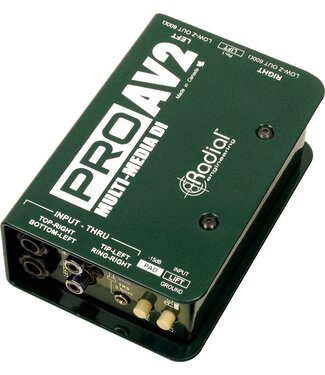 Radial ProAV2 2-channel Passive A/V Direct Box