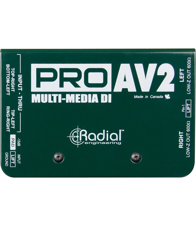 Radial ProAV2 2-channel Passive A/V Direct Box