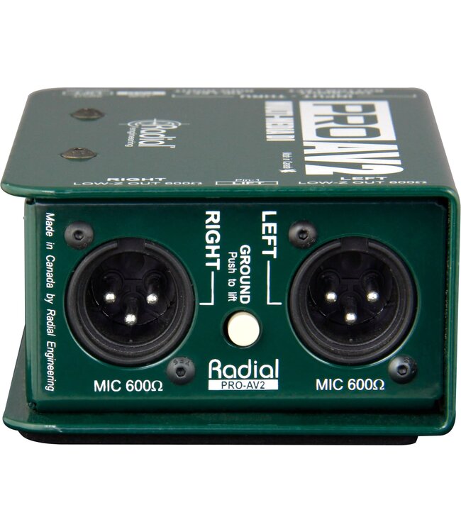 Radial ProAV2 2-channel Passive A/V Direct Box