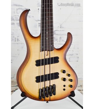 Ibanez Ibanez BTB Workshop Multi-Scale 5-String Bass – Natural Browned Burst Flat