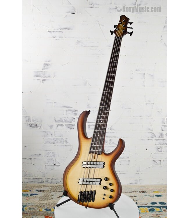 Ibanez BTB Workshop Multi-Scale 5-String Bass – Natural Browned Burst Flat