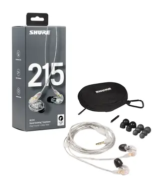 Shure Shure SE215 Professional Sound Isolating Earphones - Clear