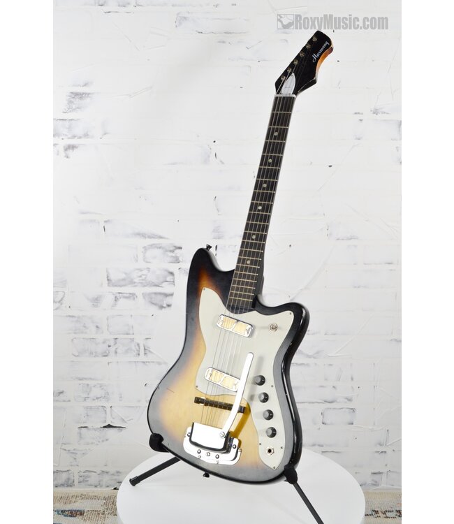 Vintage 1966 Harmony H15V Bobkat Electric Guitar w/Case