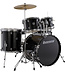 Accent Drive 5-Piece Complete Drum Set With Wuhan Cymbals - Black Sparkle