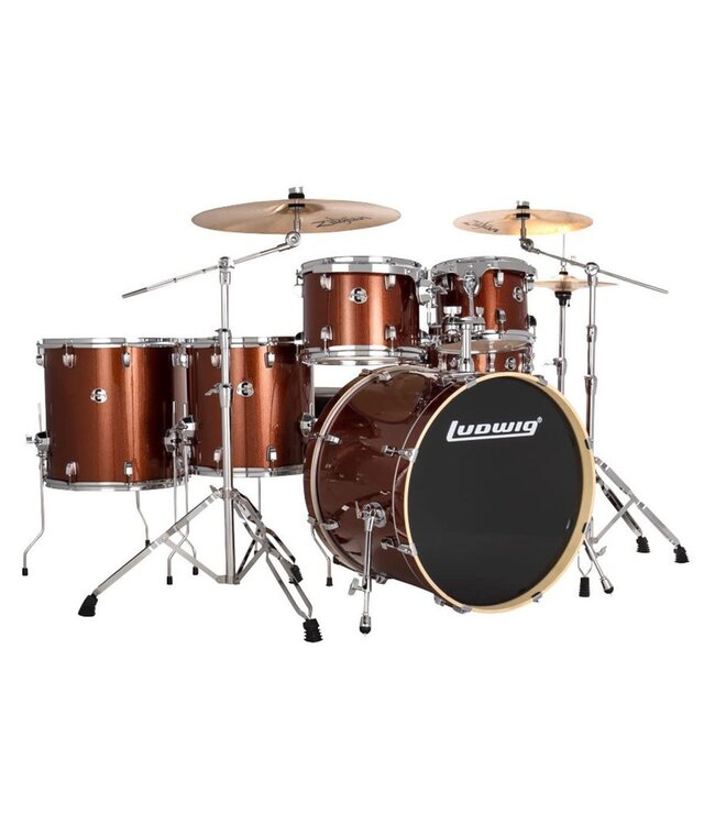 Element Evolution 6-Piece Complete Drum Set With Zildjian Cymbals - Copper