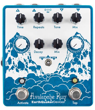 EARTHQUAKER DEVICES Avalanche Run V2 Delay and Reverb Pedal