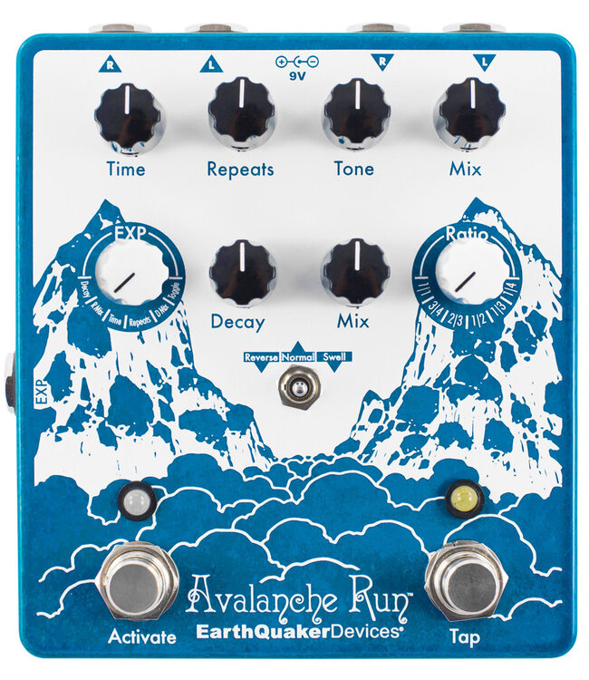 EarthQuaker Devices Avalanche Run V2 Stereo Delay and Reverb Pedal | Roxy Music