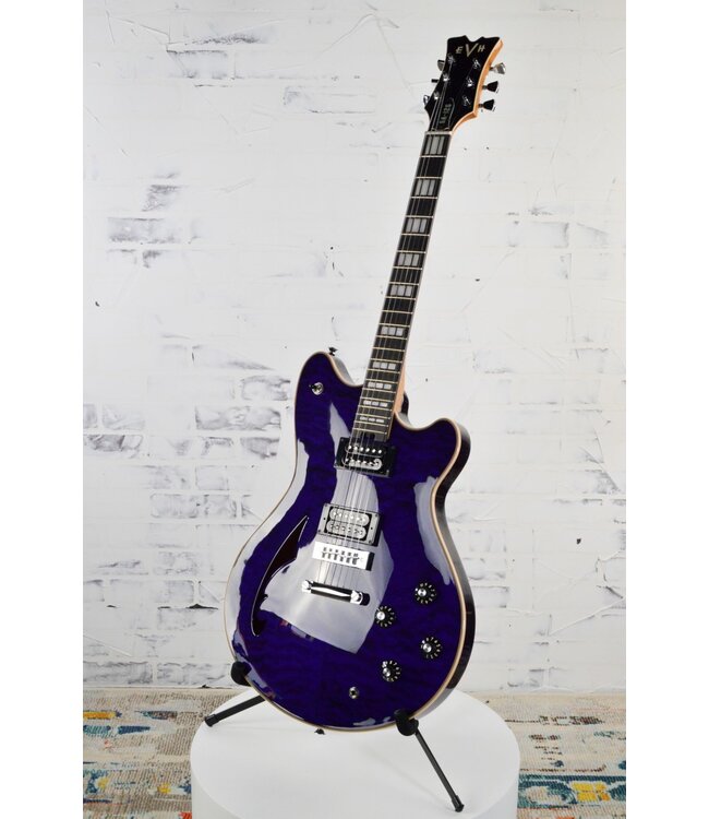 SA-126 Special Quilted Maple Semi-hollowbody Electric Guitar - Trans Purple