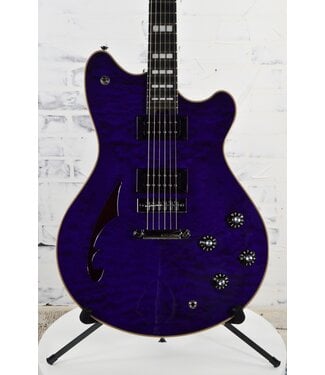 EVH SA-126 Special Quilted Maple Semi-hollowbody Electric Guitar - Trans Purple