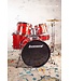 Ludwig Accent 5-piece Complete Drum Set with 22 inch Bass Drum and Wuhan Cymbals - Red Sparkle