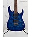 Gio GRX70QA Transparent Blue Burst Electric Guitar