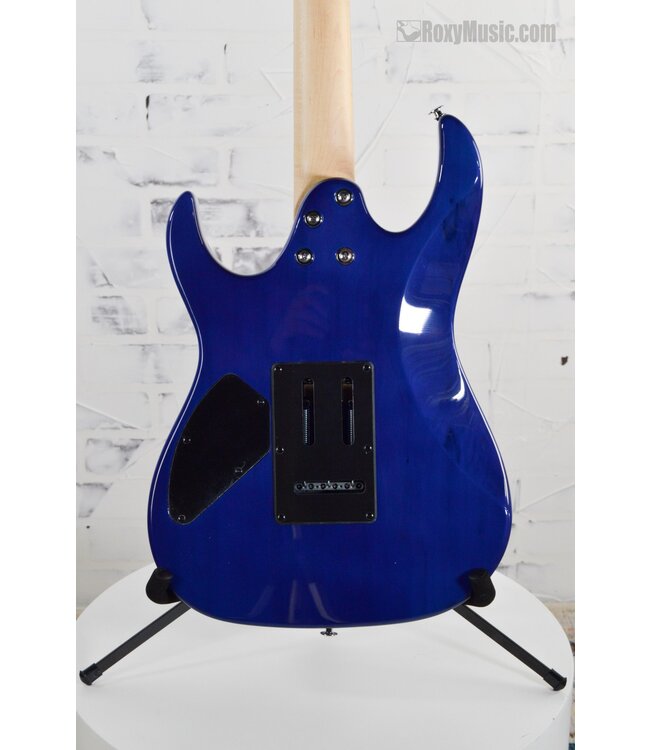 Gio GRX70QA Transparent Blue Burst Electric Guitar