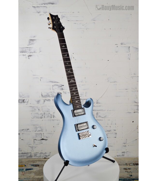 SE CE 24 Standard Satin Electric Guitar - Ice Blue Metallic Satin