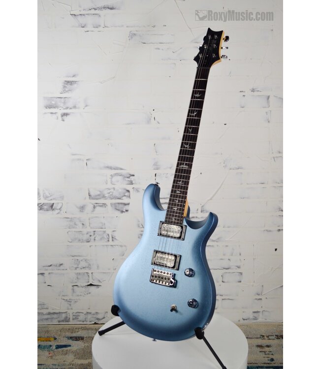 SE CE 24 Standard Satin Electric Guitar - Ice Blue Metallic Satin