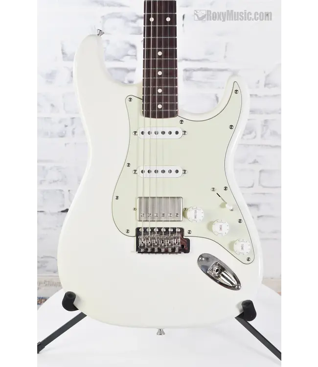 Used Varsity Guitars Relic Strat - White w/Case