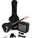 Squier Squier Affinity Stratocaster HSS  Electric Guitar Pack - Charcoal Frost Metallic