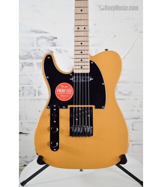 Squier Affinity Series Telecaster Left Handed Electric Guitar - Butterscotch Blonde with Maple Fingerboard
