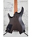 Q52Pbabs Quest Antique Brown Stained Headless Electric Guitar with Soft Case