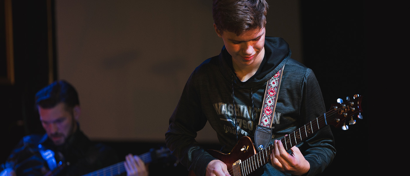 Musician Playing Guitar