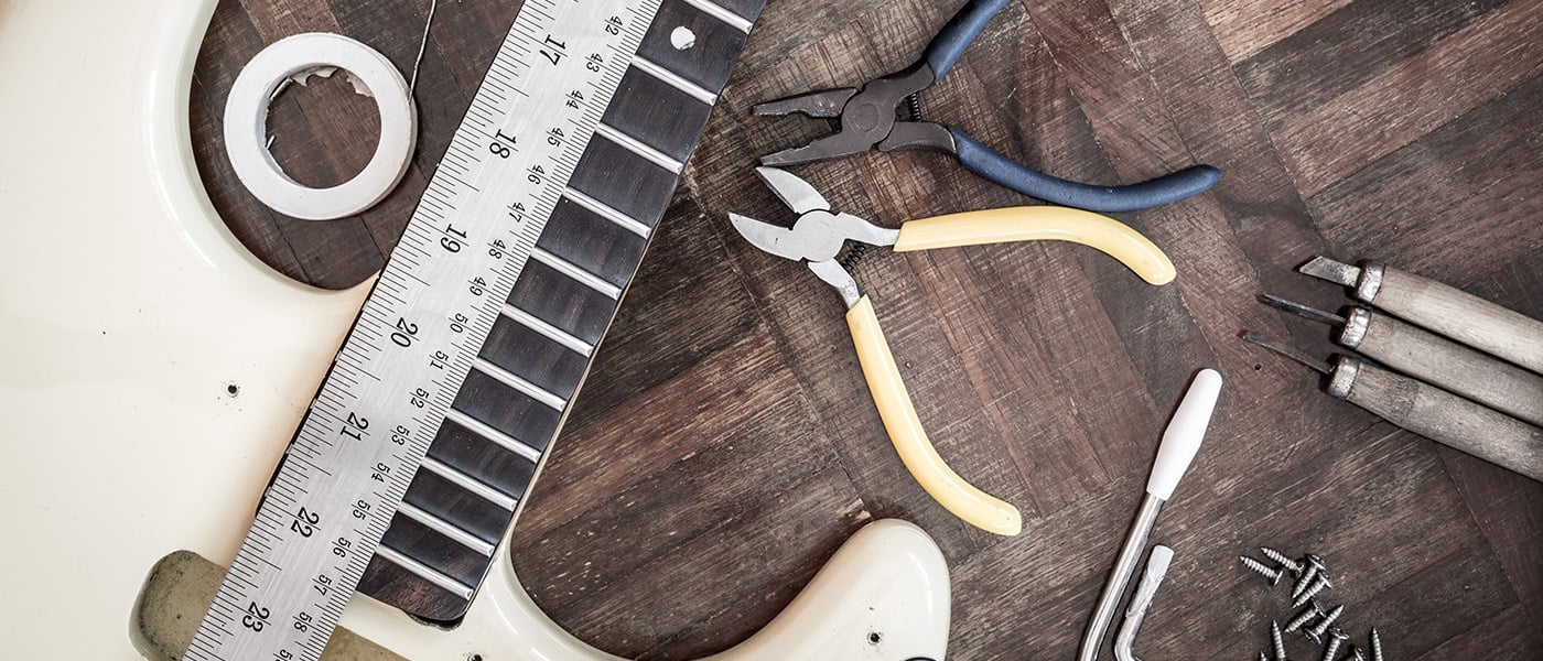 guitar repair desk