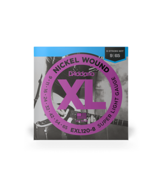 D'Addario D'Addario Electric Guitar 8 String Set Super Light 9-65