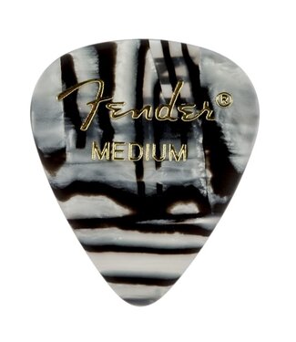 Fender Accessories Fender 351 Shape Graphic Celluloid Picks - 12 Pack Zebra Medium