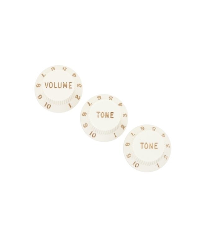 Fender Strat Knobs Set Parchment