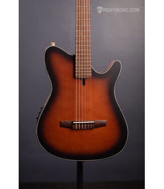 Ibanez FRH10NBSF Thinline Nylon Acoustic-Electric Guitar - Brown Sunburst