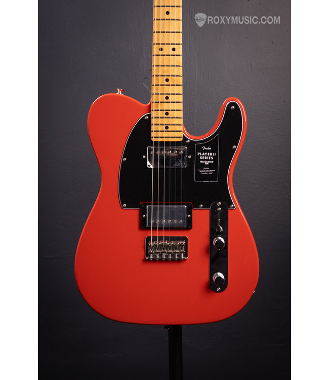 Player II Telecaster HH Electric Guitar - Coral Red with Maple Fingerboard