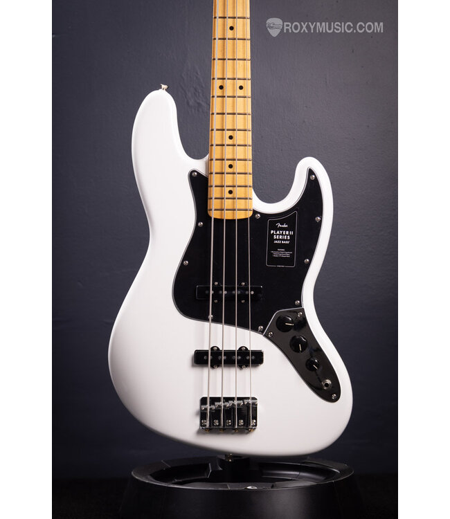 Player II Jazz Bass - Polar White with Maple Fingerboard