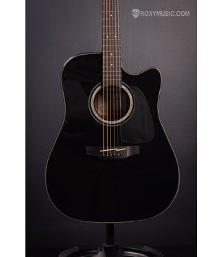 Takamine GD30 Cutaway Black Dreadnought Acoustic Electric Guitar