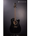 GD30 Cutaway Black Dreadnought Acoustic Electric Guitar