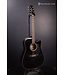 GD30 Cutaway Black Dreadnought Acoustic Electric Guitar