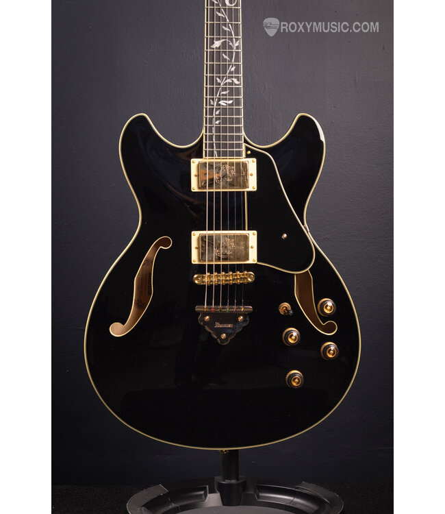 Artcore Expressionist AS93SP Semi-Hollowbody Electric Guitar - Black