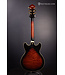 Artcore Expressionist AS93QMSP Semi-Hollowbody Electric Guitar - Dark Brown Sunburst