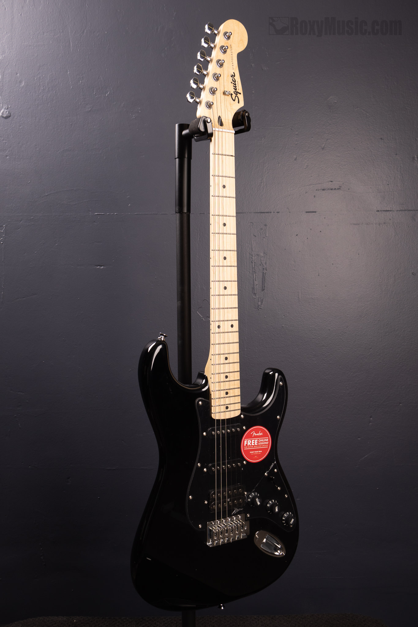 Squier Sonic Stratocaster HSS Electric Guitar - Black - Roxy Music