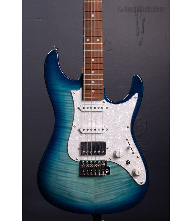 Standard AZ22S1F Electric Guitar - Transparent Turquoise Burst