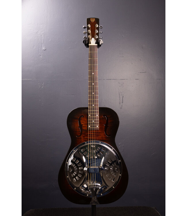Used 1999 Dobro F-60 Roundneck Resonator Guitar with Case