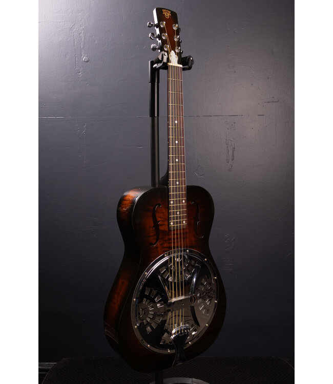 Used 1999 Dobro F-60 Roundneck Resonator Guitar with Case