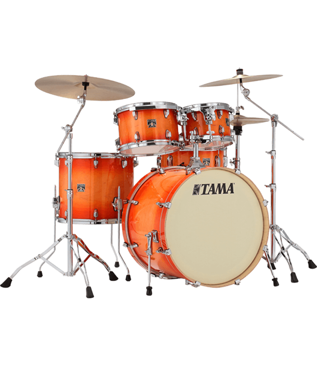 Superstar Classic CL52KS 5-piece Shell Pack with Snare Drum - Tangerine Lacquer Burst