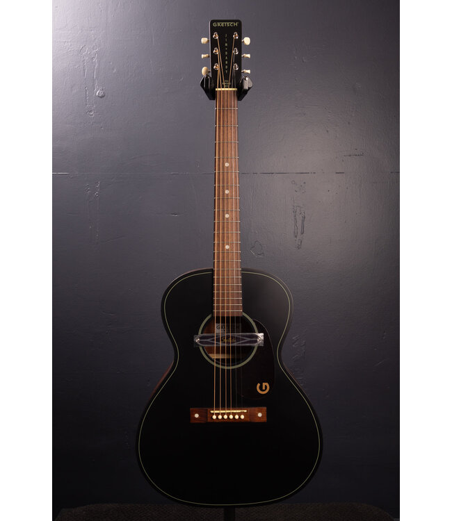Jim Dandy Concert Deltoluxe Acoustic-Electric Guitar - Black Top