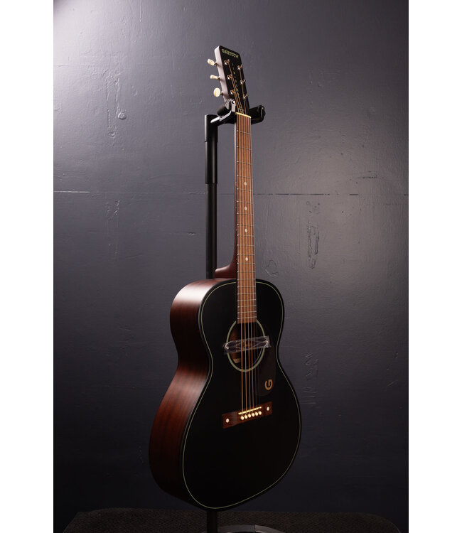 Jim Dandy Concert Deltoluxe Acoustic-Electric Guitar - Black Top
