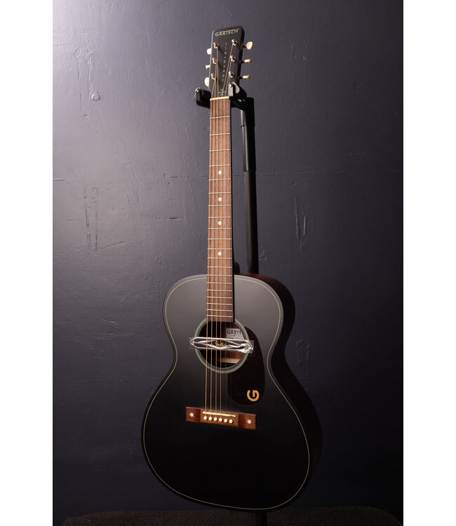 Jim Dandy Concert Deltoluxe Acoustic-Electric Guitar - Black Top