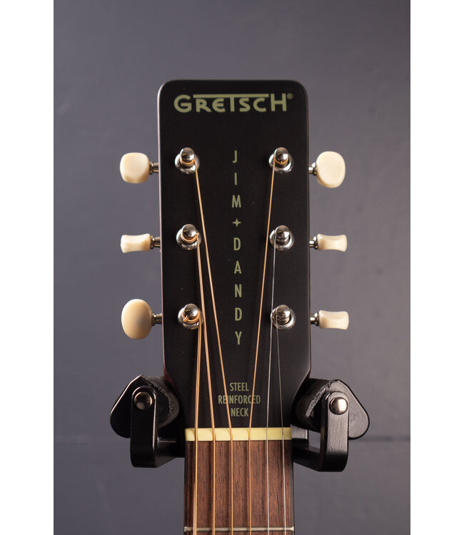 Jim Dandy Concert Deltoluxe Acoustic-Electric Guitar - Black Top