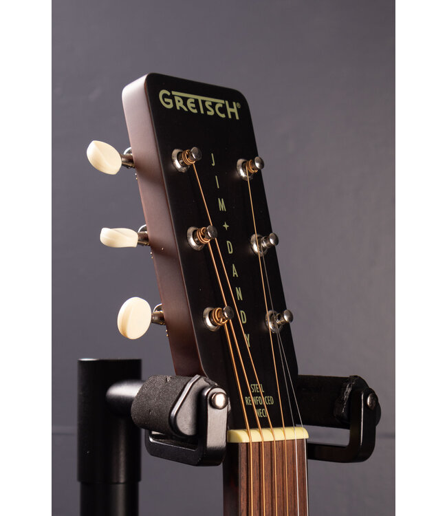 Jim Dandy Concert Deltoluxe Acoustic-Electric Guitar - Black Top